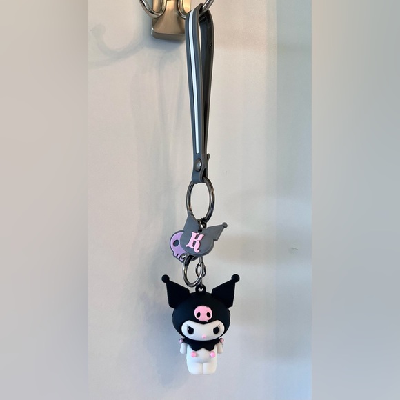 NEW Kuromi Keychain - Sanrio Hello Kitty Goth Emo Kawaii Anime Charm - Picture 7 of 8